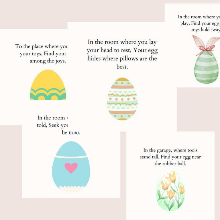 free Easter scavenger hunt printables