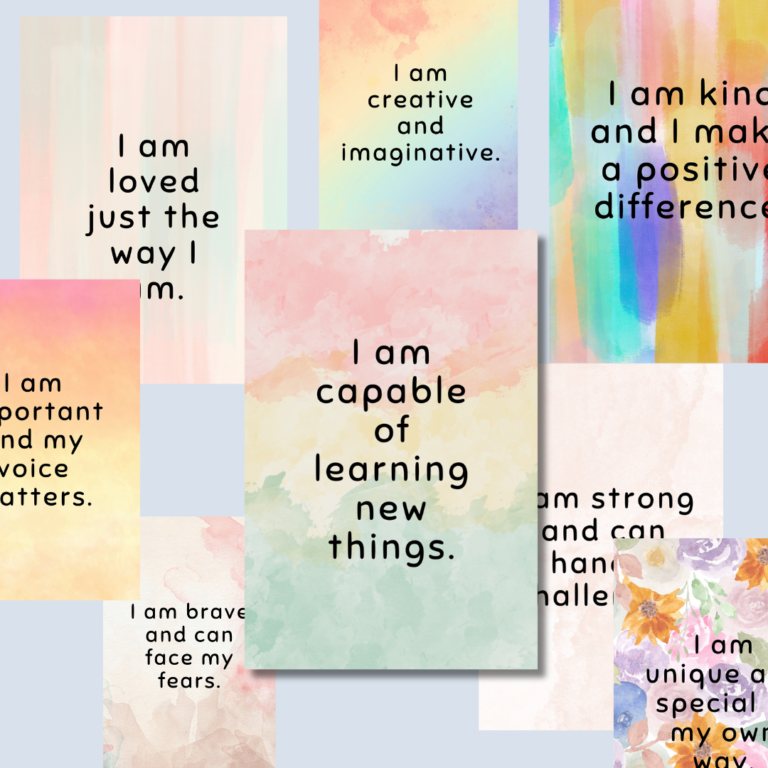 picture of printable affirmations for kids