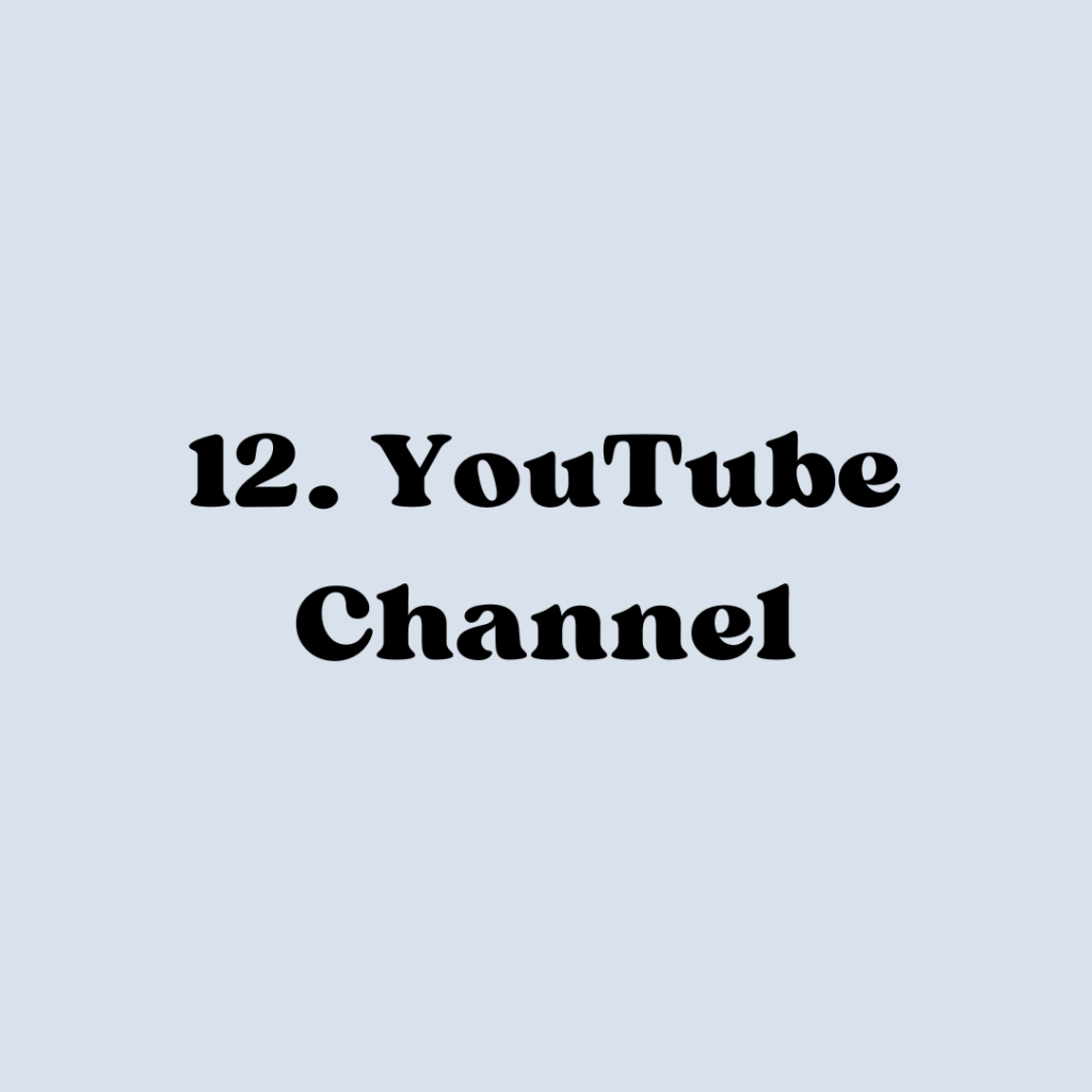 youtube channel