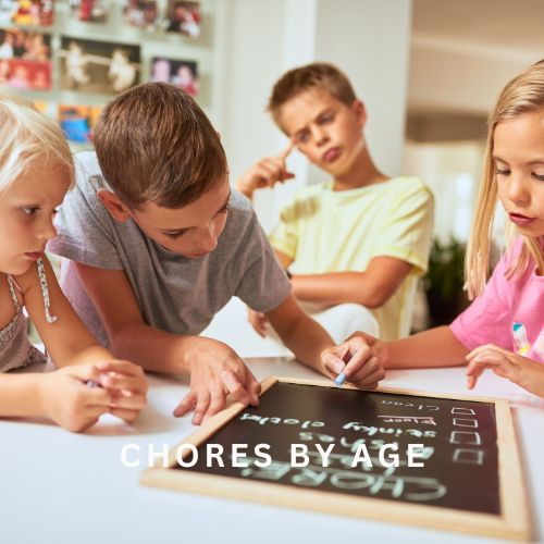 kids doing chores