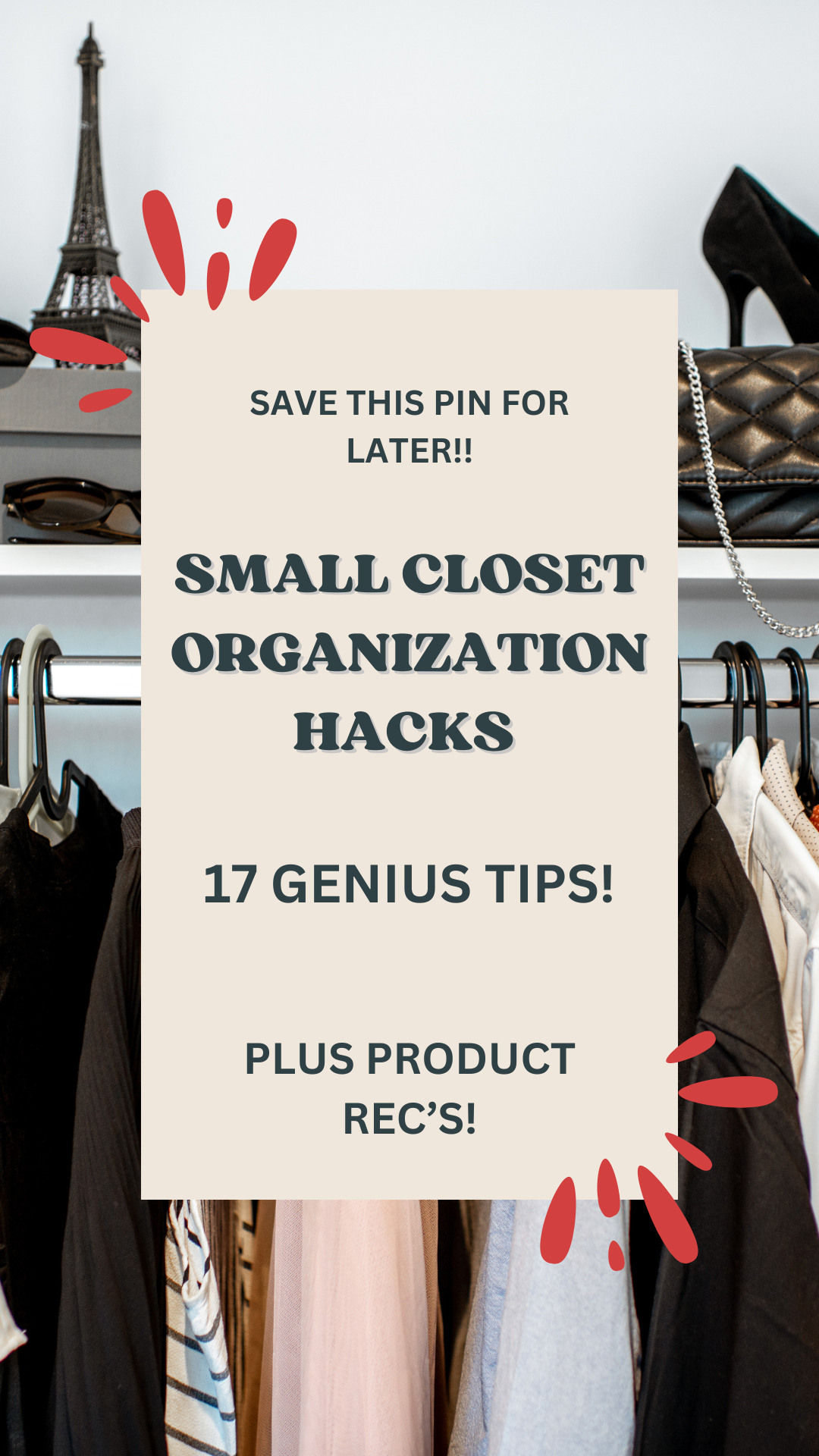 17 Genius Small Closet Organization Hacks You Need In Your Life - Pribbles