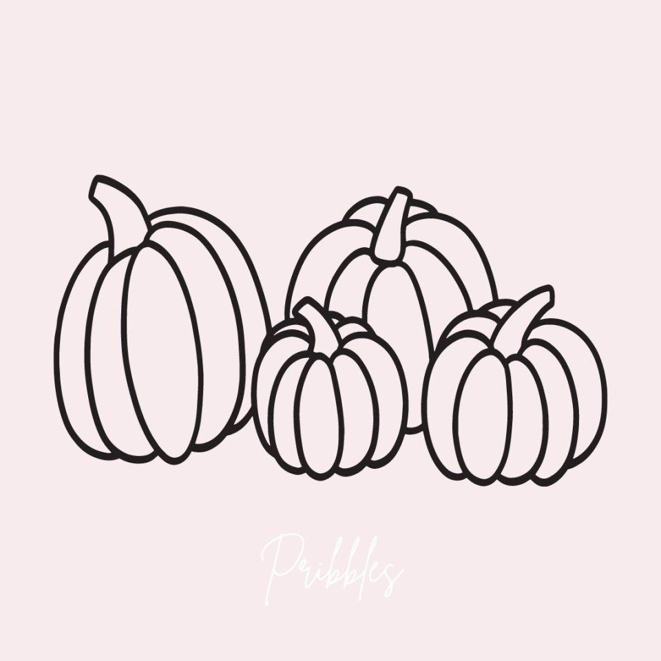 12 Super Cute Pumpkin Coloring Pages for Kids Pribbles