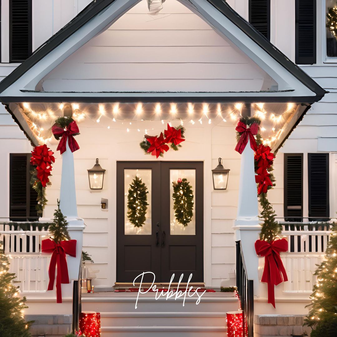 13 Simple, Easy Christmas Decor Front Porch Ideas - Pribbles