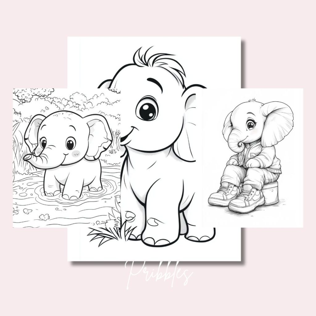 elephant coloring pages