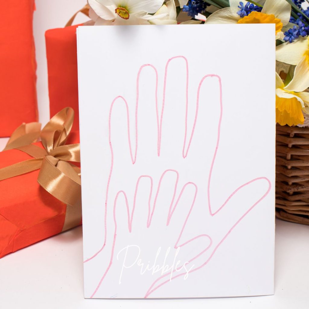 hand print card