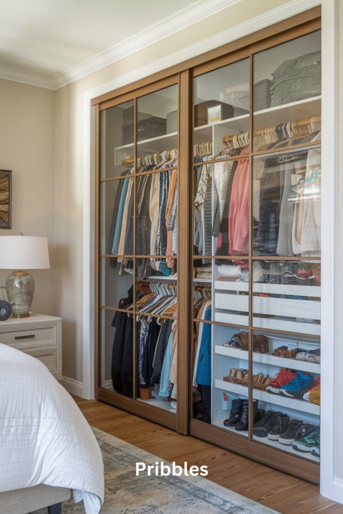 glass wood doors