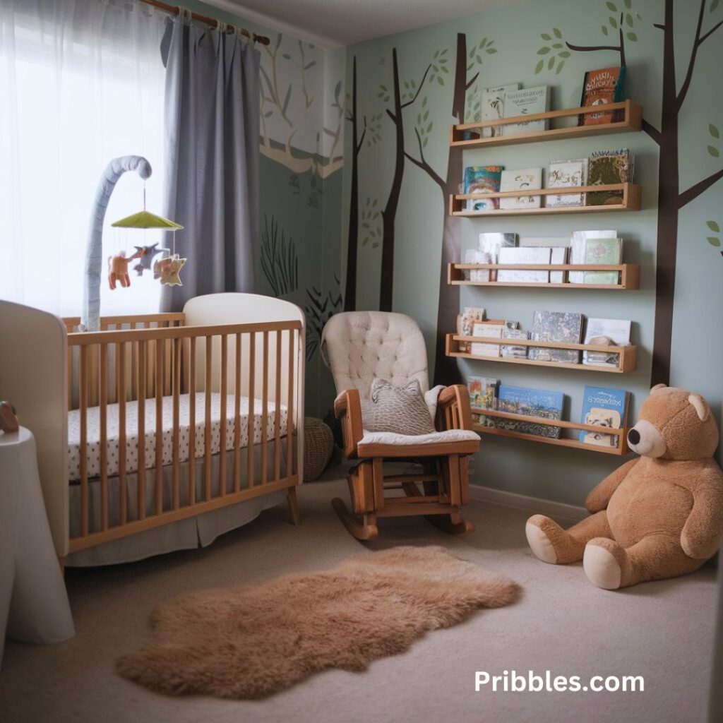 woodland baby room