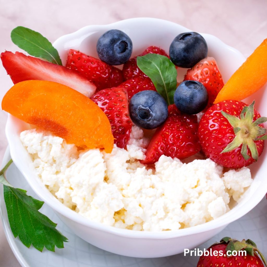 bowl of cottage cheese