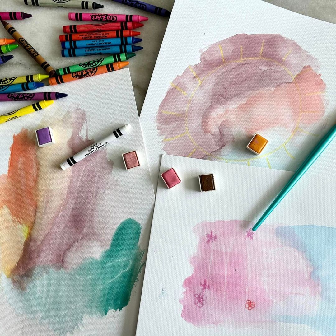 Crayon Resist Art for Kids Who Are Exploring Their Artistic Talents