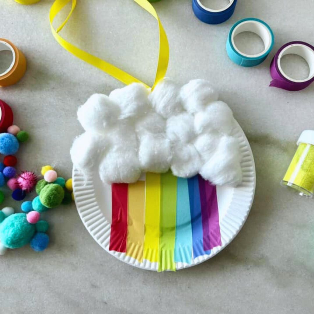 Paper Plate Rainbow Craft: No Fuss. Minimal Mess. Optimal Fun.