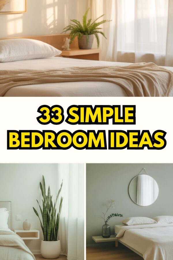 33 Simple Bedroom Ideas for a Minimalist Theme - Pribbles