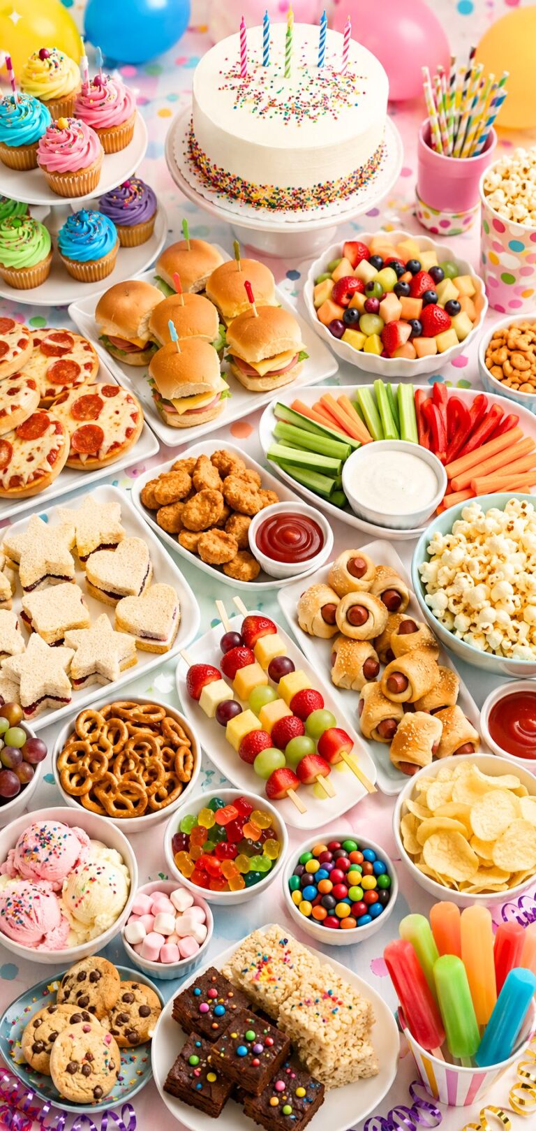 Kids Birthday Party Food: 75 Fun and Easy Food Ideas for Every Party