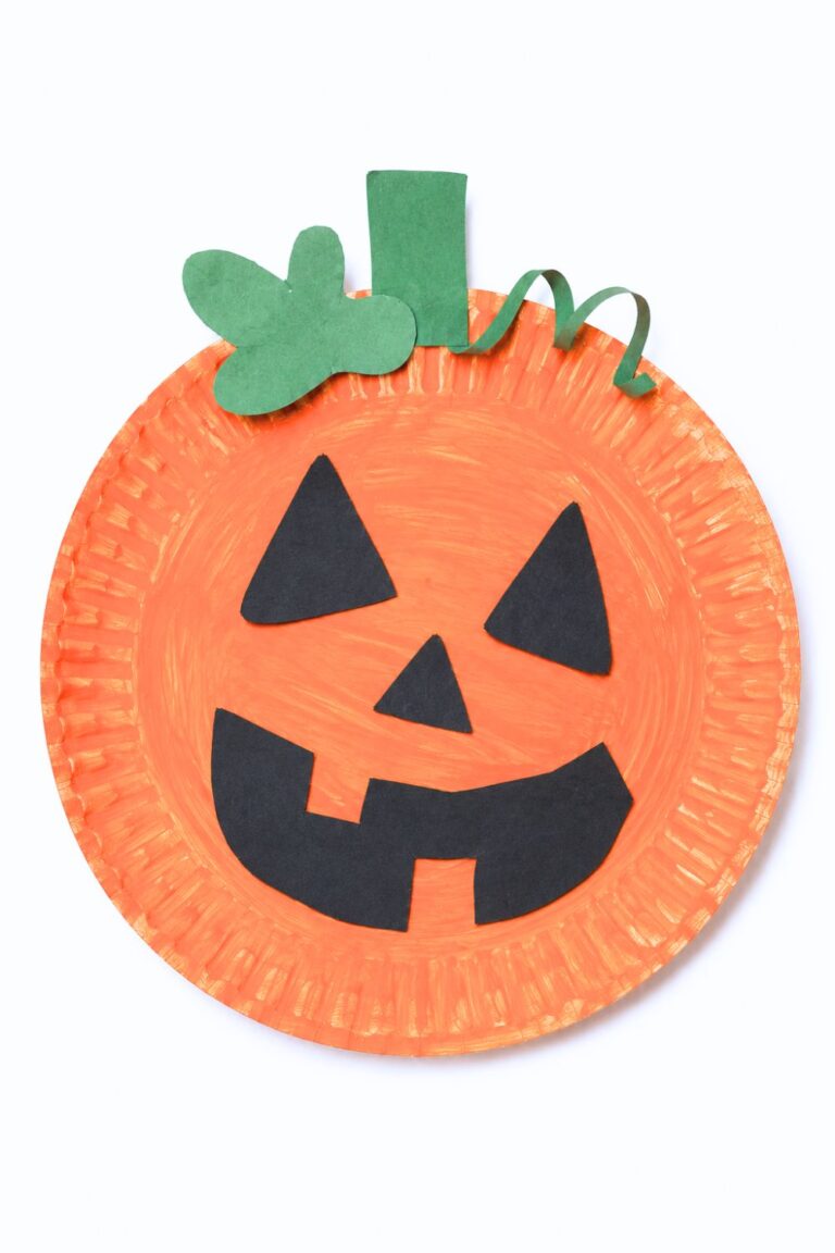 Paper Plate Pumpkin Craft