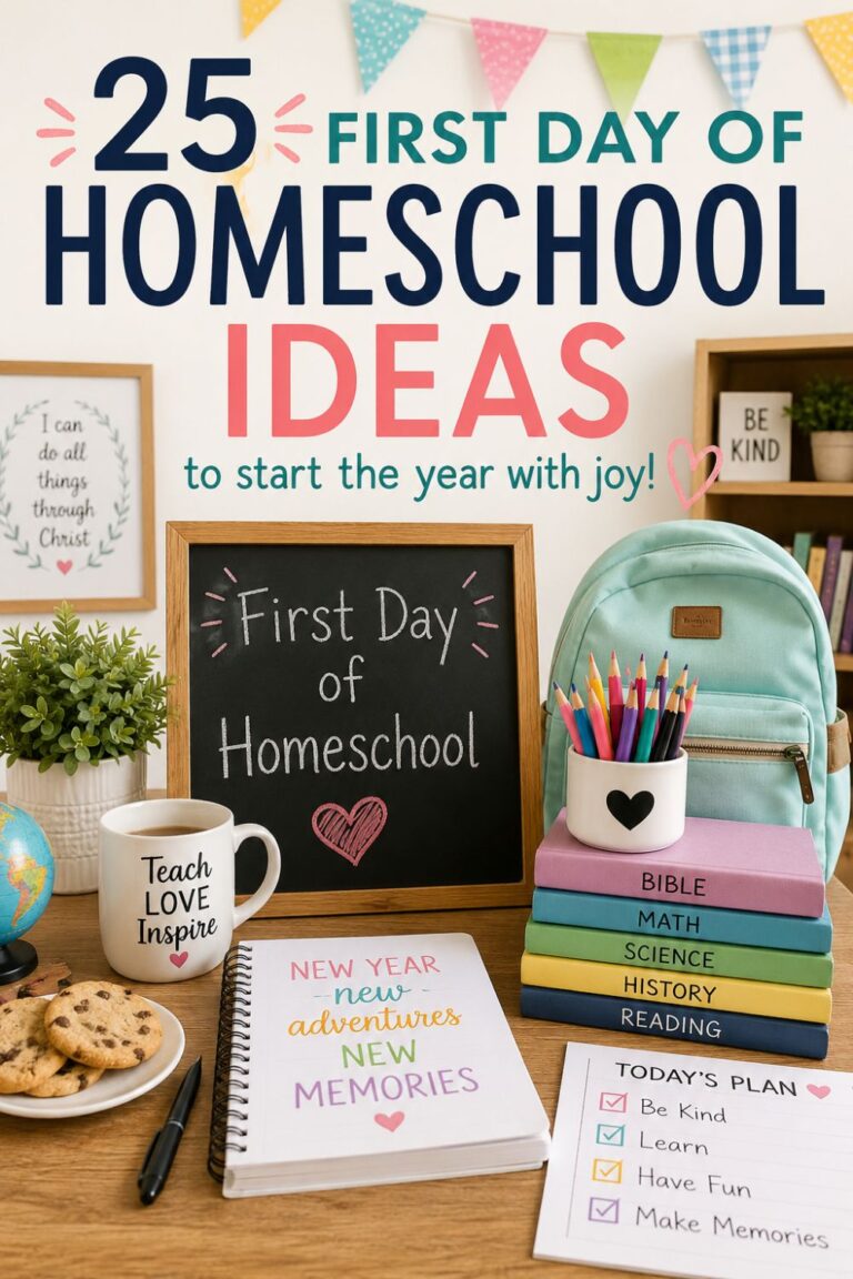 25 Fun First Day of Homeschool Ideas to Make the Day Special